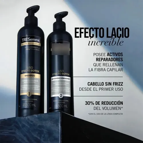 Shampoo Y Acondicionador Spray Frizz Tresemmé Liso Botox