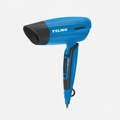 Secador Para Cabello 1400w Color Azul Yelmo Sc-3620 Plegable