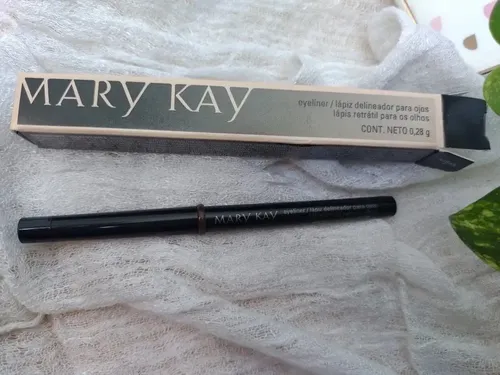 Lápiz Delineador Retráctil Mary Kay Negro 0,28g Para Ojos Color Marrón Oscuro