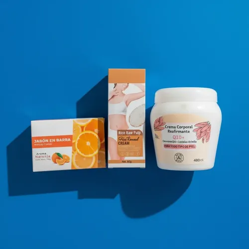 Crema Depilatoria Para Rostro Y Axilas, Crema Corporal Jabón