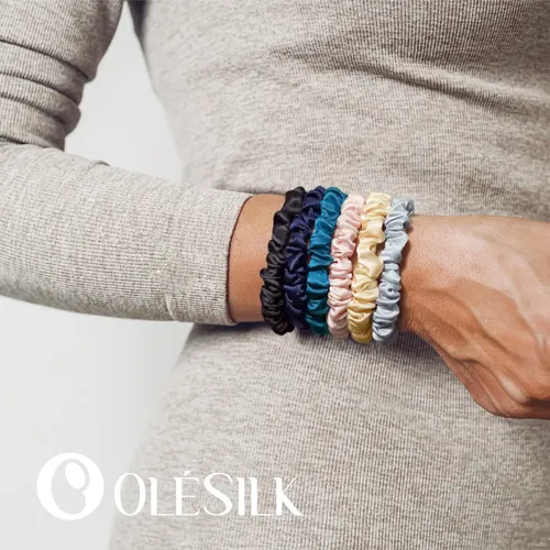 Cintas De Seda Olesilk 100% Morera Para Mujer, Paquete De 5