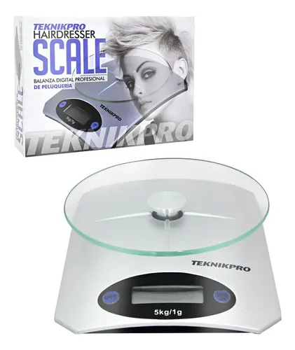 Balanza Digital Peluqueria Profesional Scale Teknikpro Color Gris