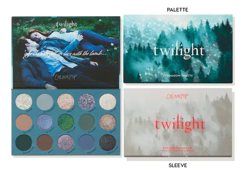 Twilight X Colourpop, Paleta De Sombras 15 Tonos Crepusculo Sombra Azul