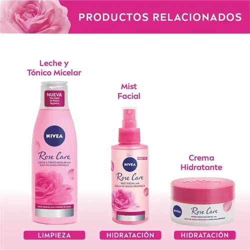 Gel Nivea Limpiador Micelar Rose Care X 150 Ml