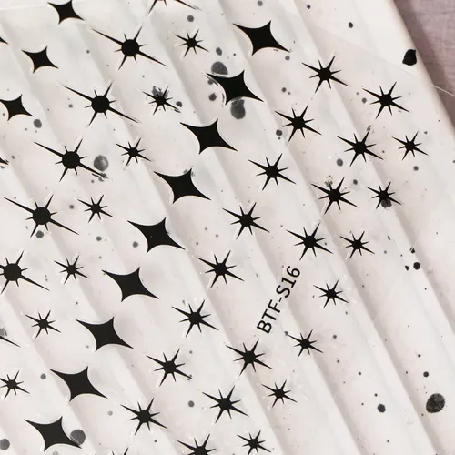 Stickers Para Uñas Estrellas Y Cruces X4
