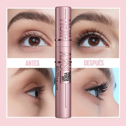 Mascara De Pestañas Maybelline Sky High Lavable Negro