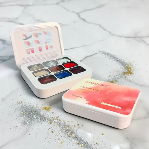 Paleta Esmalte En Gel Sólido Semipermanente Uñas 9 Colores N