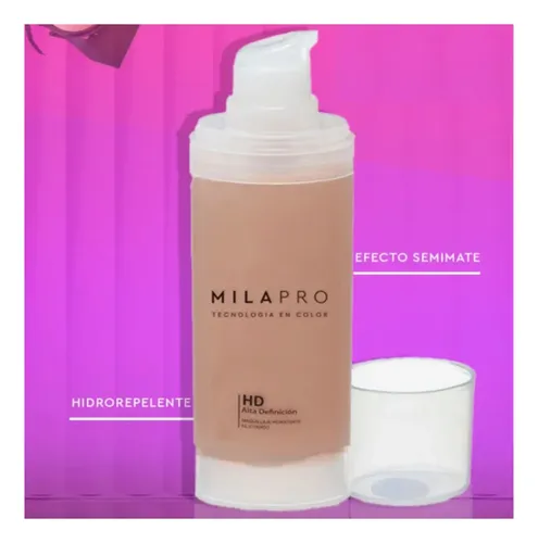 Mila Pro Base De Maquillaje Ultra Hd Hidratante Neutra 2801p
