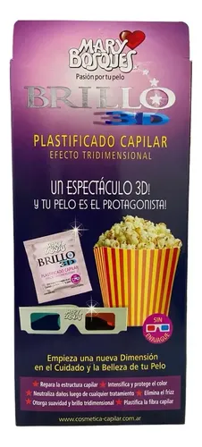 Plastificado Capilar Brillo 3d Mary Bosques Caja 36 Sobres