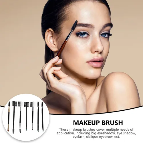 Set De 7 Brochas De Maquillaje Doble Punta, Estilo Mezclado