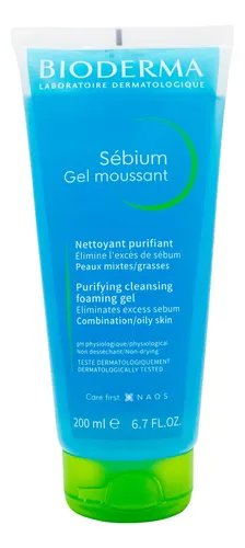 Bioderma Sebium Gel Moussant Limpieza Facial Piel 200ml