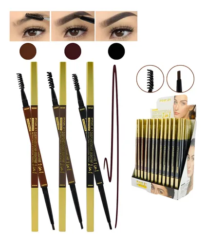 Lápiz Retráctil Para Cejas + Cepillo Pink 21 Original