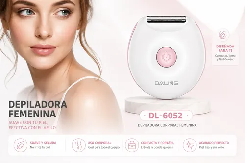 Depiladora Femenina Daling Portátil Recortadora Corporal