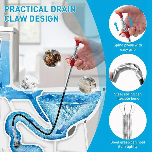 Kit De Limpieza Drain Snake, Herramienta De Depilación De 25