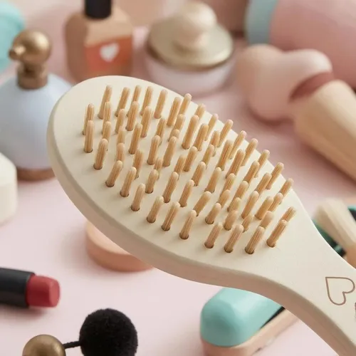 Set Maquillaje Madera Acabado Suave Kit Belleza Madera