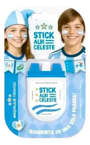 Maquillaje Artistico Bandera Argentina Pintura En Barra