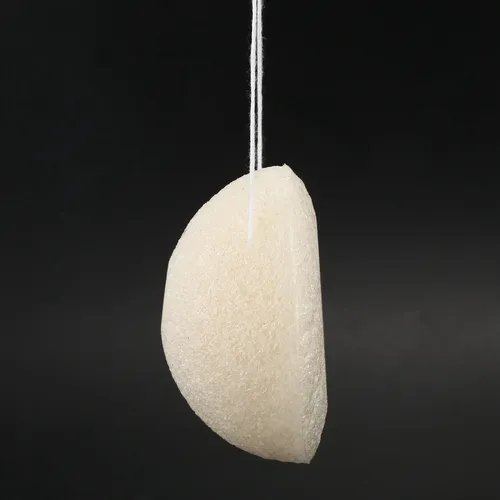 Esponja Limpiadora 2x Face Natural Konjac, Color Blanco