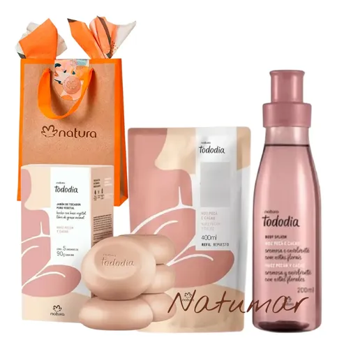 Kit Natura Tododia Nuez Pecán Y Cacao Crema Jabón Splash