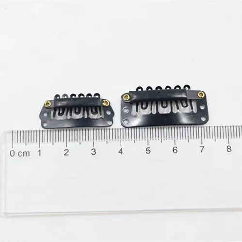 50 Piezas De Tamaño Pinza De Cabellero Negro Pin De Agarre