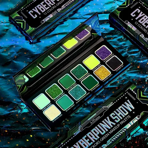 Afflano Paleta Sombras Multicromáticas Verde