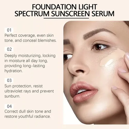 Foundation 4 En 1, Corrector De Color De Espectro Medio, Spf