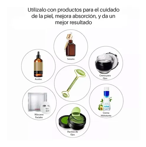 Rodillo Jade Roller Masaje Facial Arrugas Bolsas Ojeras Cara