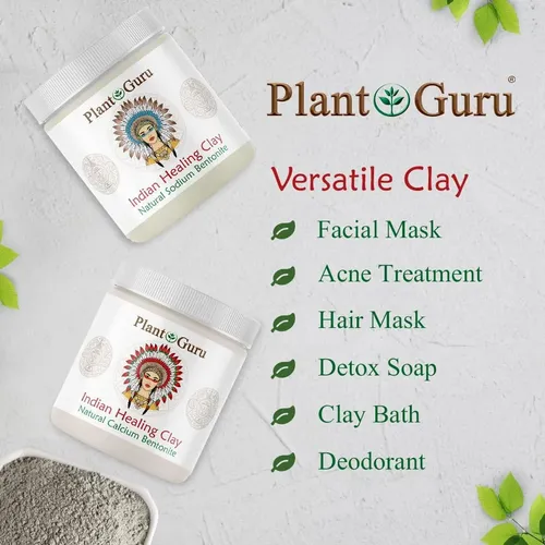 Arcilla Bentonita Plant Guru 3.5 Lb Mascarilla Facial