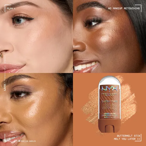 Iluminador En Barra Nyx Buttermelt Glaze Stix Melt You Later
