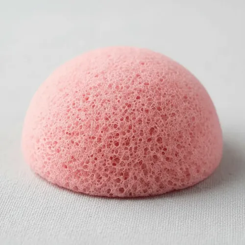 Konjac Esponja Vegetal Facial Rosa Pieles Sensibles Pollie