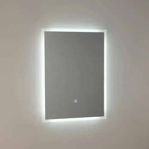Espejo Baño Vertical Luz Led 50x70cm Botón Touch