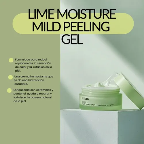 Iunik Centella Relief Sorbet Cream 50 Ml | Crema Facial Coreana Calmante Con Centella Asiática, Textura Sorbet Ligera, Hidratación Refrescante, Reduce Sensibilidad, Irritación Y Enrojecimiento, Ideal