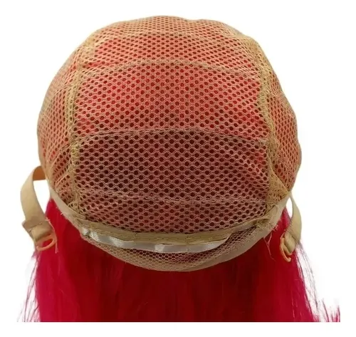 Peluca 40cm Corta Bob Carre Simil Natural Diaria Teatro Tamaño de la base 4cm Tono a12 Rojo