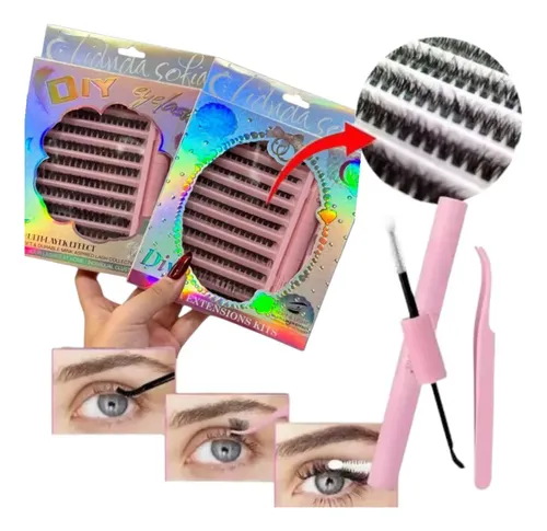 Kit De Pestañas Para Fiesta Con Pegamento Y Pinza