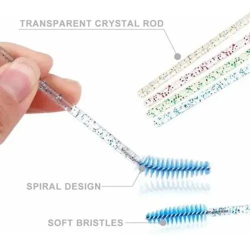 Kit Cepillo Microhisopo Y Limpiador De Pestañas X60 Unidades