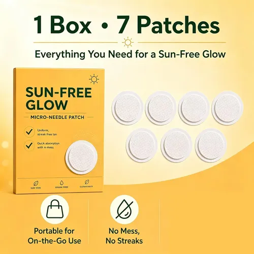 Sun Free Glow Tanning Patches Hidratante Rostro Cuerpo 3 Pzs