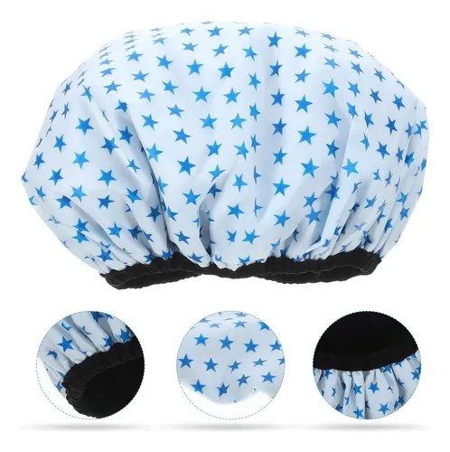 Gorro De Baño Para Mujer Triple Capa, Hecho De Microfibra
