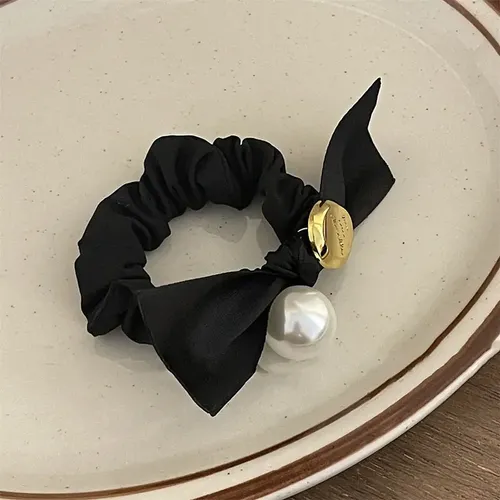 Ligas Elásticas Vintage Con Perlas Y Moño 2026