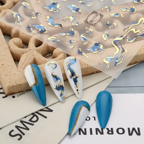 6 Hojas De Pegatinas Autoadhesivas Para Decorar Uñas