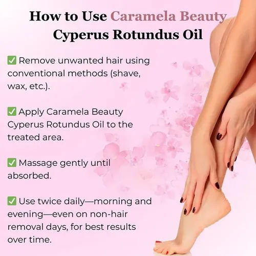 X Depilación Con Aceite De Cyperus Cuidado Del Vello .a
