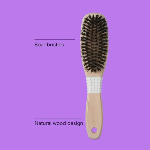 Cepillo De Pelo Conair Boar Bristle Para Mujer, Desenredante Rojo
