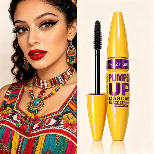 Mascara De Pestañas Pestañas Extra Largas Y Rizadas Para