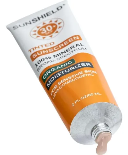 Crema Facial Tintada Orgánica 3 Honey Por Ginger Armor Spf