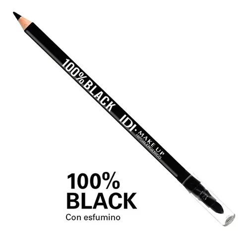 Lápiz Delineador De Ojos Idi Make Up A Prueba De Agua Negro