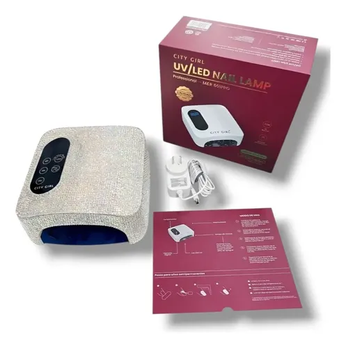 Cabina Uv Led City Girl 601pro Profesional Manicuría Strass