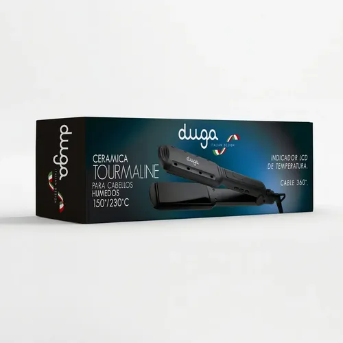 Planchita Para Cabello Humedo Y Seco Duga Profesional D207 Color Celeste