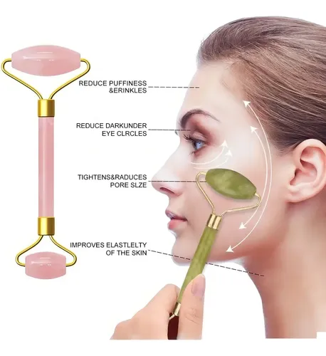 Doble rodillo DE JADE Facial