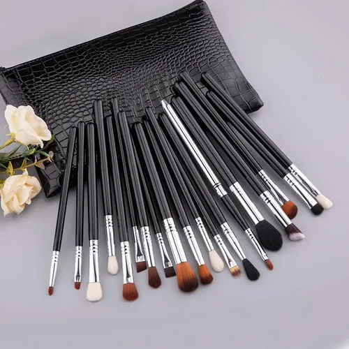 Set De 19 Brochas Para Ojos Con Estuche