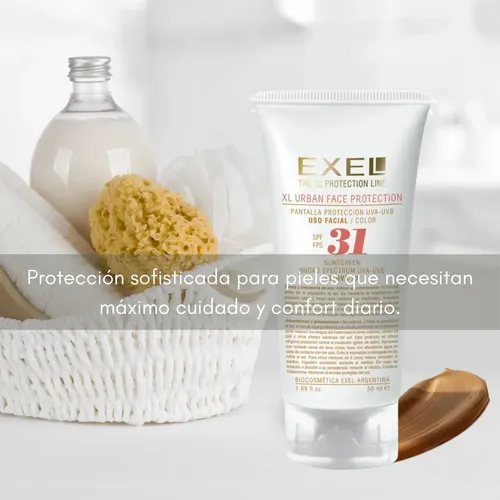Protector Solar Facial Color Exel Urban Fps 31 Antiage 50ml