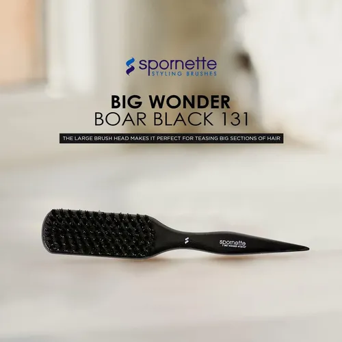 Cepillo Spornette Big Wonder Con Cerdas De Jabalí Y Nylon