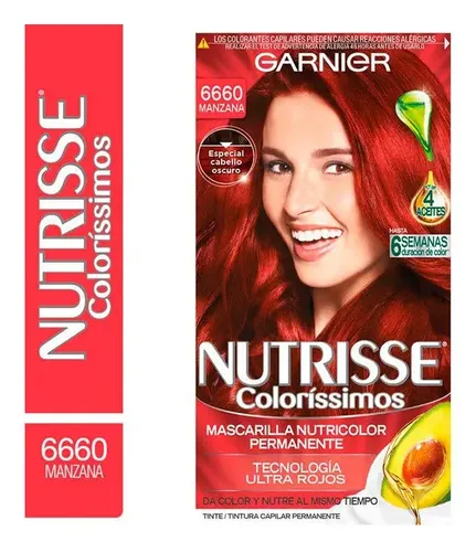 Tintura Permanente En Kit Nutrisse Colorissimos 6660 Tono 6660 manzana